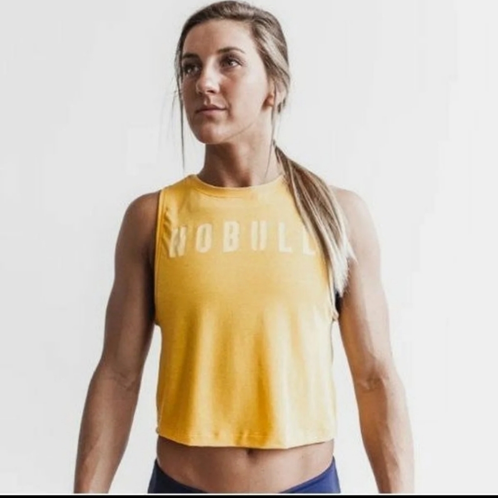 Nobull project muscle tank L, vintage yellow